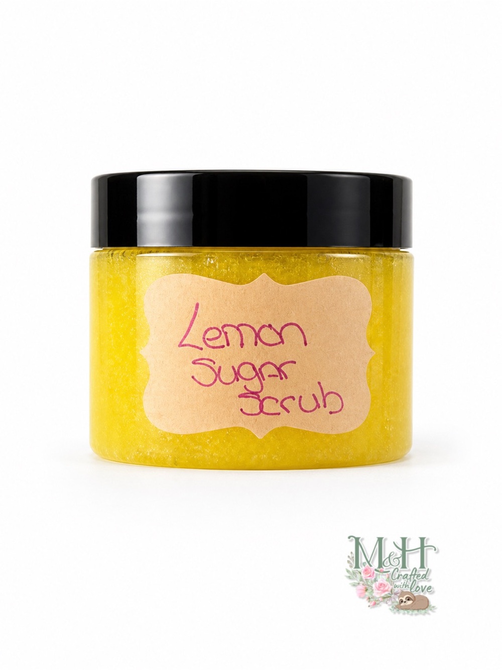 M&H Lemon Sugar Scrub - Bright Yellow Exfoliating Body Scrub